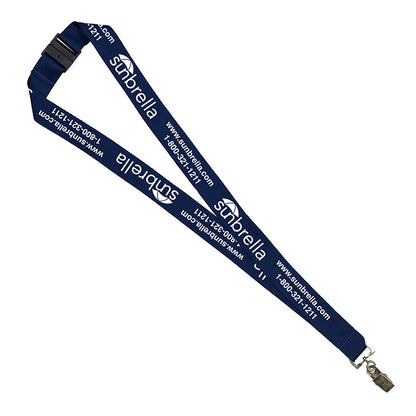 "Palmer" 1” Silkscreen Lanyard with FREE Breakaway Safety Release