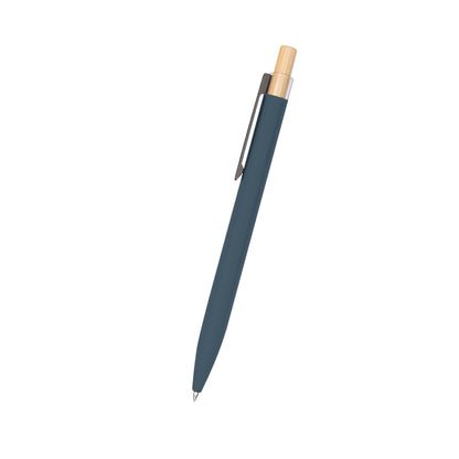 Recycled Aluminum Pen With Bamboo Plunger