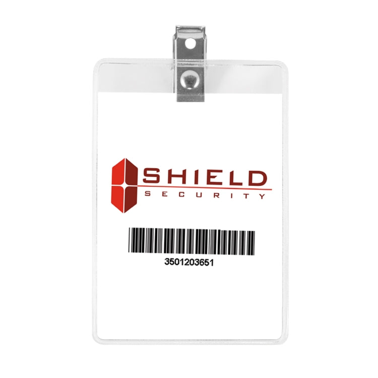 “Hilliard H” Clear Badge Holder Fits 2-1/4” X 3” Insert