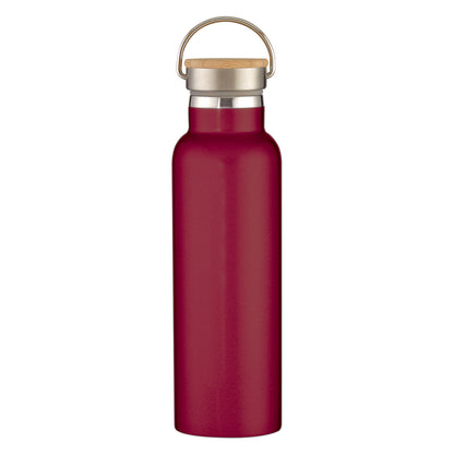 21 Oz. Full Laser Tipton Stainless Steel Bottle With Bamboo Lid