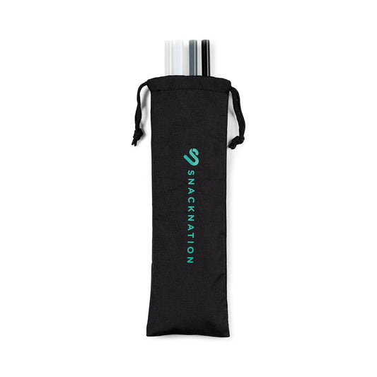Black Aviana™ Juniper Reusable Tritan Straw Set