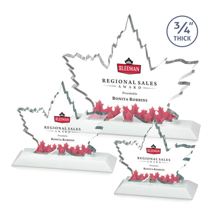 Maple Leaf VividPrint™ Award - White