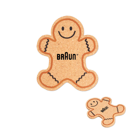Natural Gingerbread Man Coaster