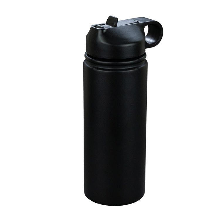 "MAUI" 19 oz Recycled RPET Powder Coated Double Wall Insulated Stainless Steel Tumbler With a Straw