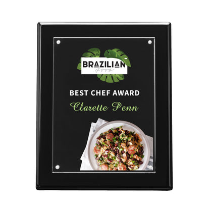 Sedum Plaque VividPrint™ - Black