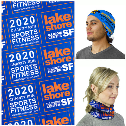 "THE FANDANA™" Full Color Sublimation Import Air Ship Full-Size Multi-Functional Gaiter & Headwear