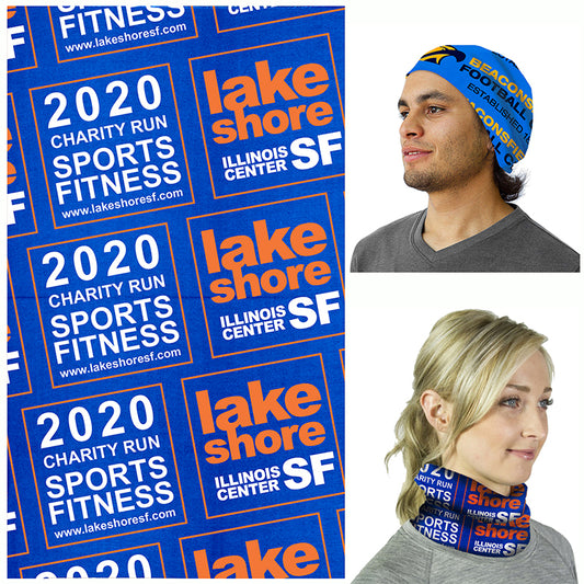 "THE FANDANA™" Full Color Sublimation Import Air Ship Full-Size Multi-Functional Gaiter & Headwear