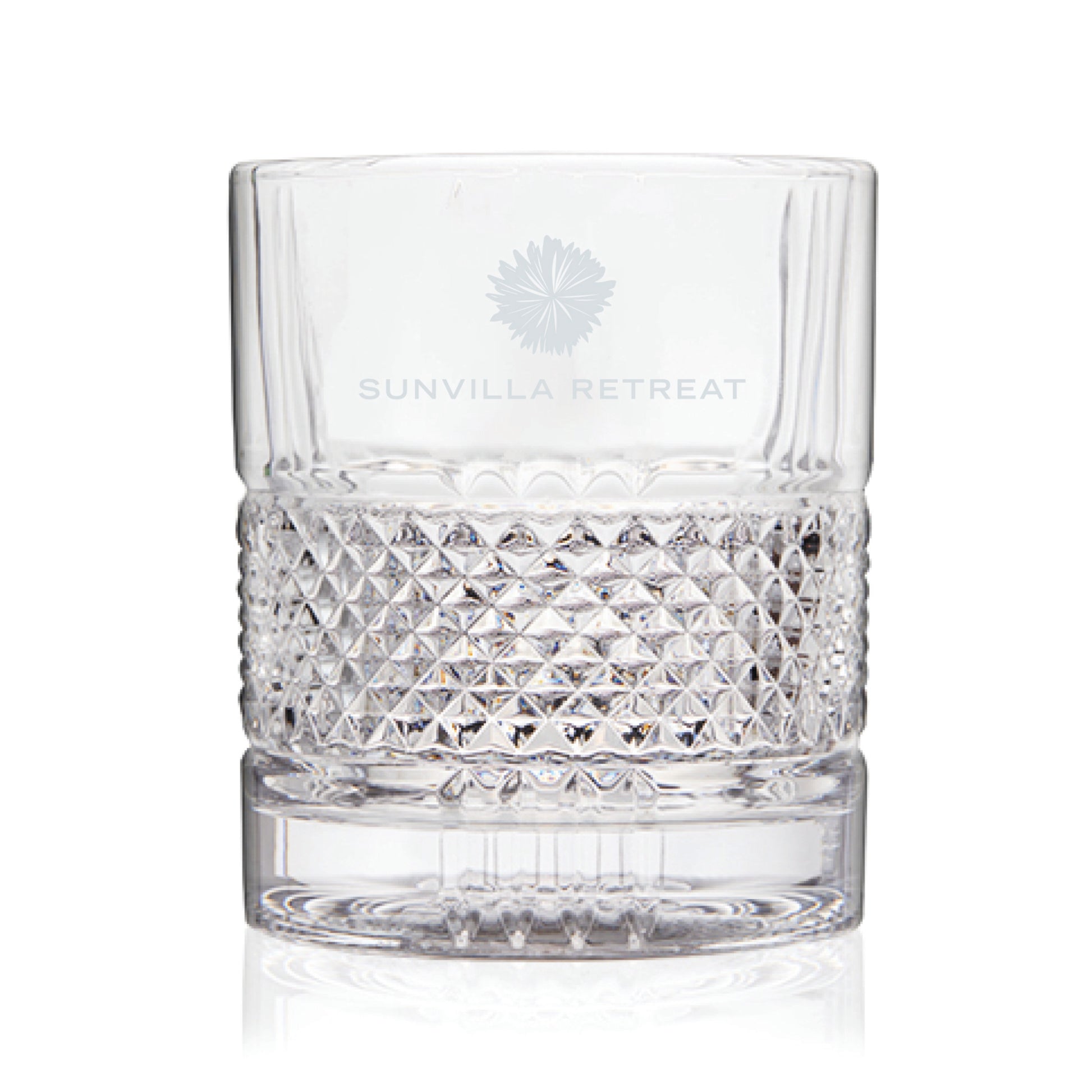 Viski® Revolve Crystal Spinning Rocks Glass
