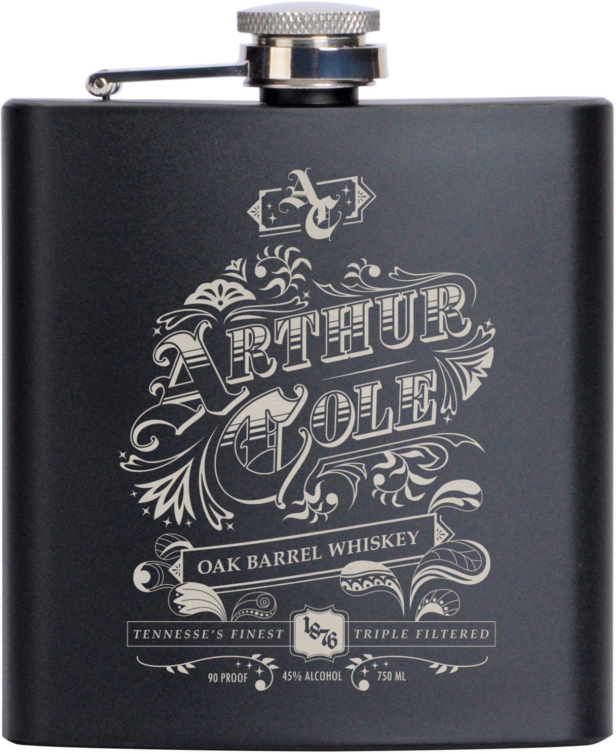 SARATOGA STAINLESS FLASK 6 OZ