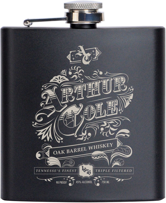 SARATOGA STAINLESS FLASK 6 OZ