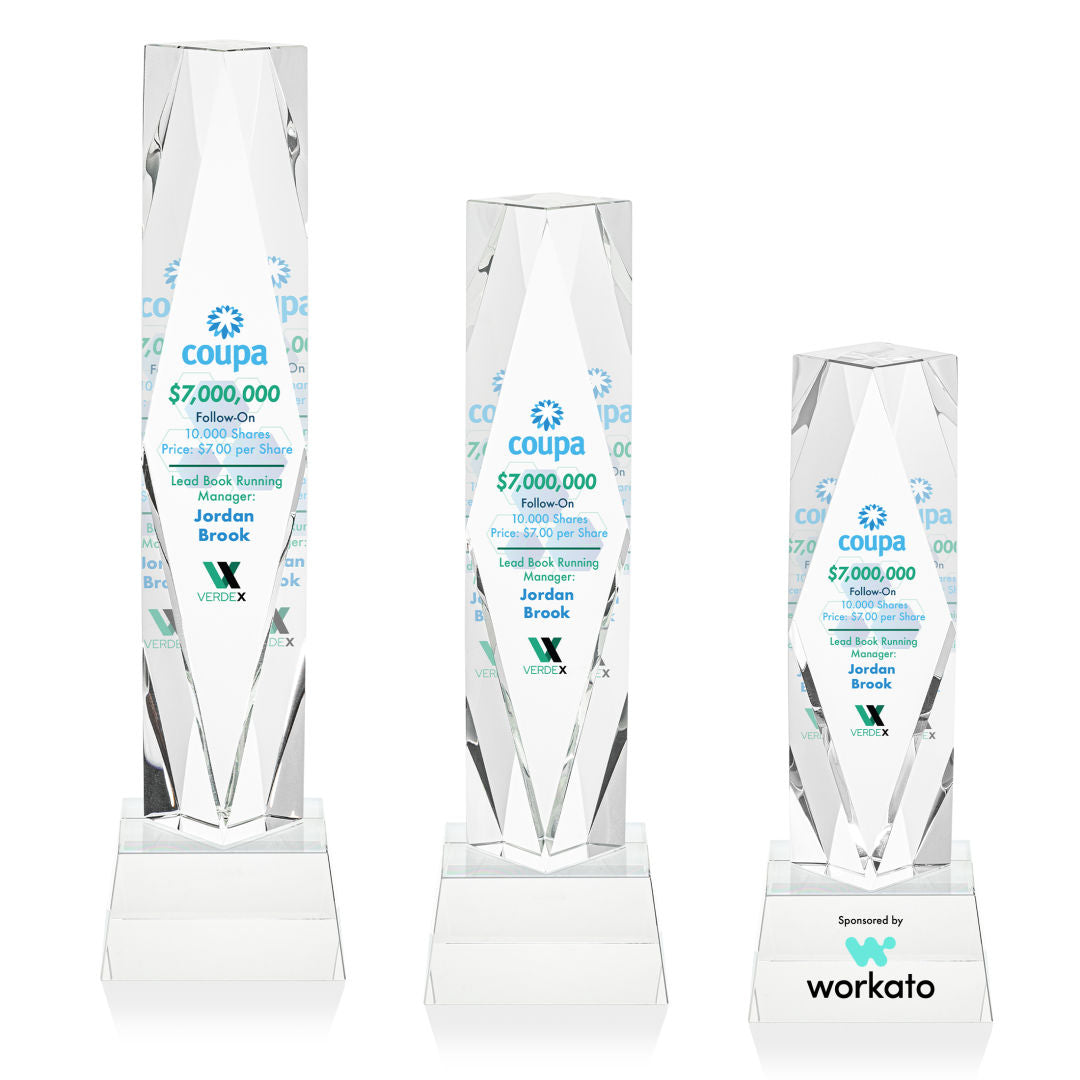 Toscana VividPrint™ Award on Base - Clear