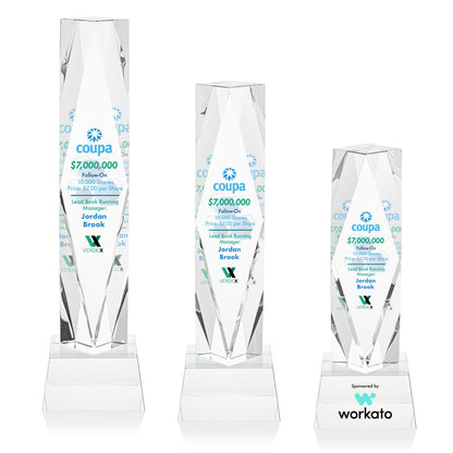 Toscana VividPrint™ Award on Base - Clear