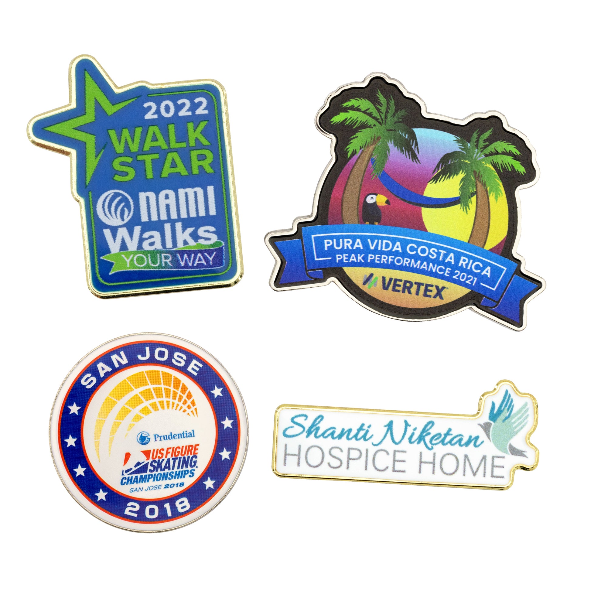 Full Color Die Struck Lapel Pins (3/4")