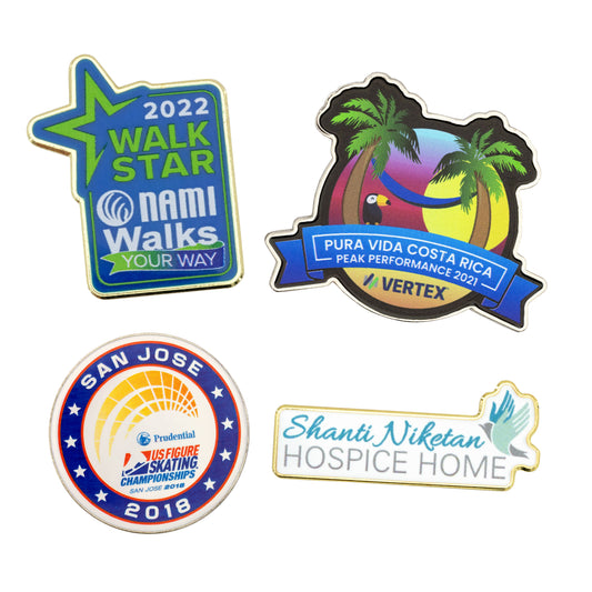 Full Color Die Struck Lapel Pins (3/4")