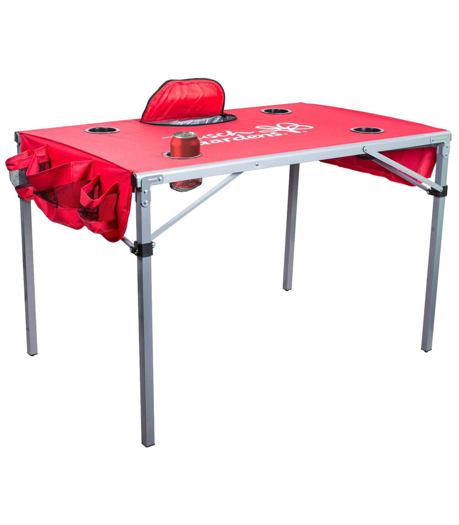 Navy Blue Tailgate Table with Cooler