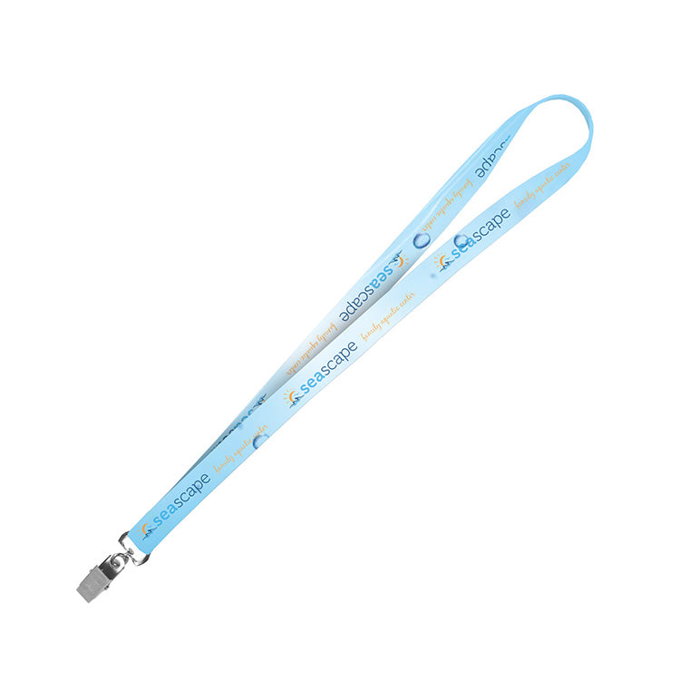 "OWEN RECYCLED" 3/4" Import Air Ship Recycled RPET Full Color Sublimation Lanyard