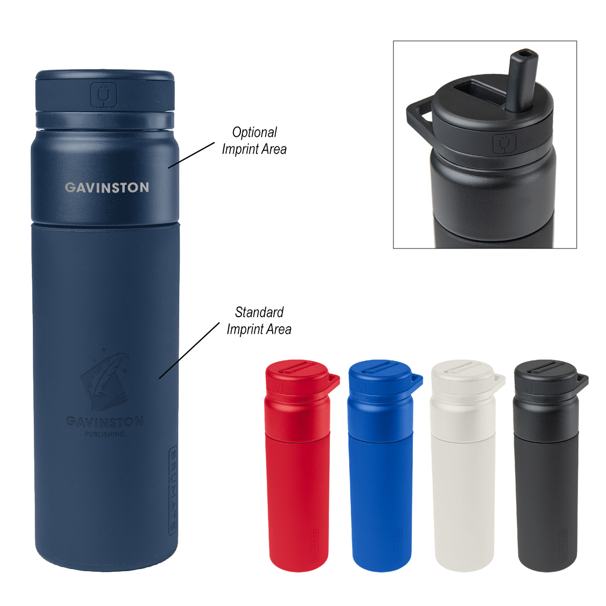 MATTE BLACK 25 Oz. BrüMate Rotera