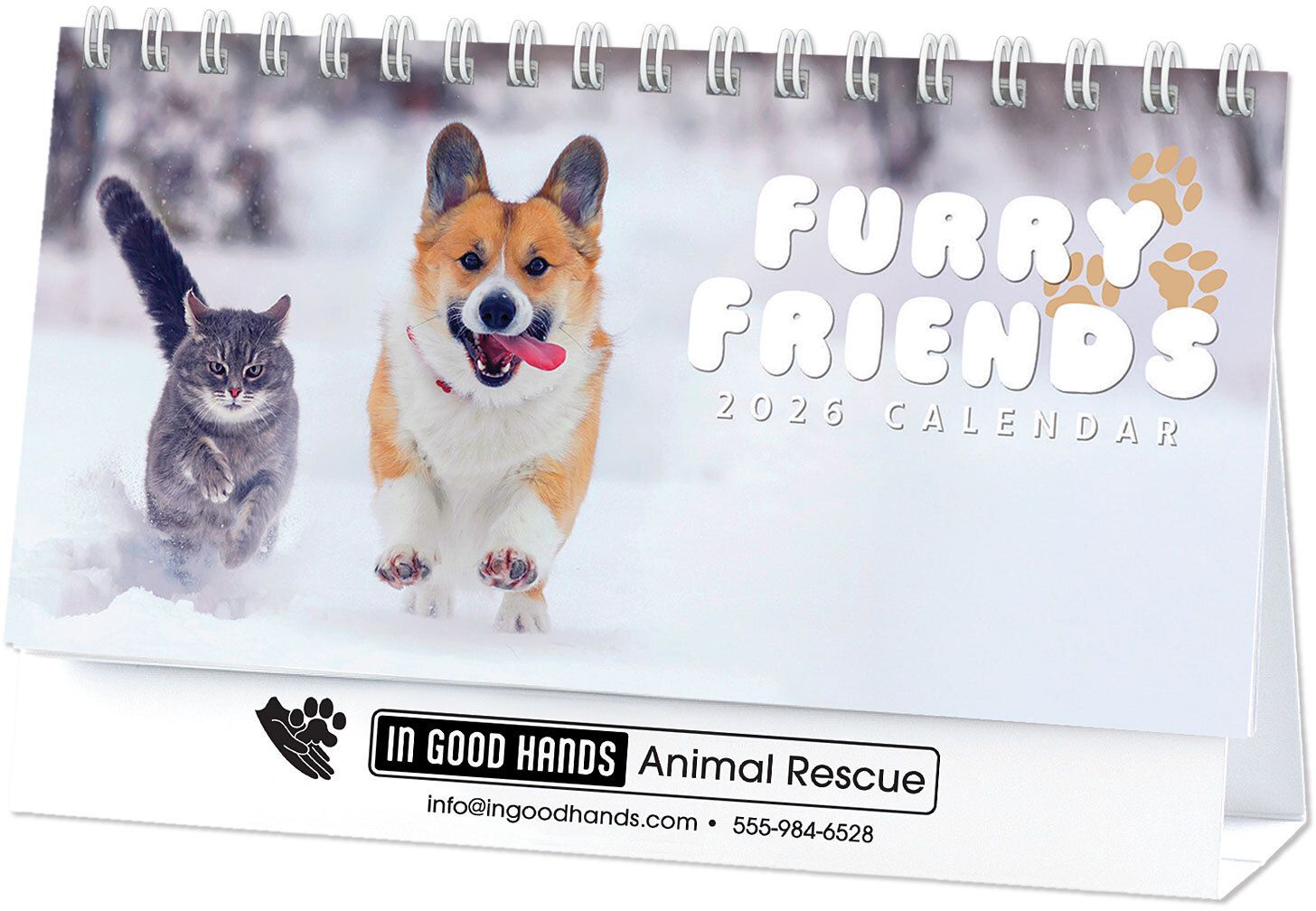 FURRY FRIENDS DESK CALENDAR
