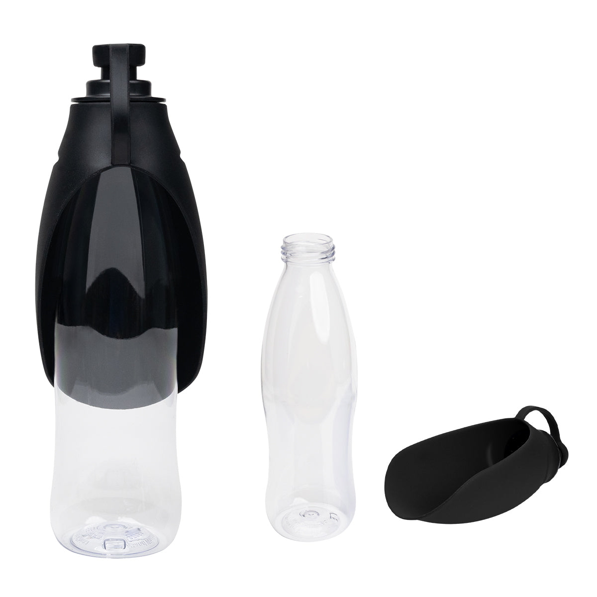 21 Oz. Recycled Pet Water Bottle & Dispensing Bowl