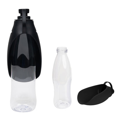 21 Oz. Recycled Pet Water Bottle & Dispensing Bowl