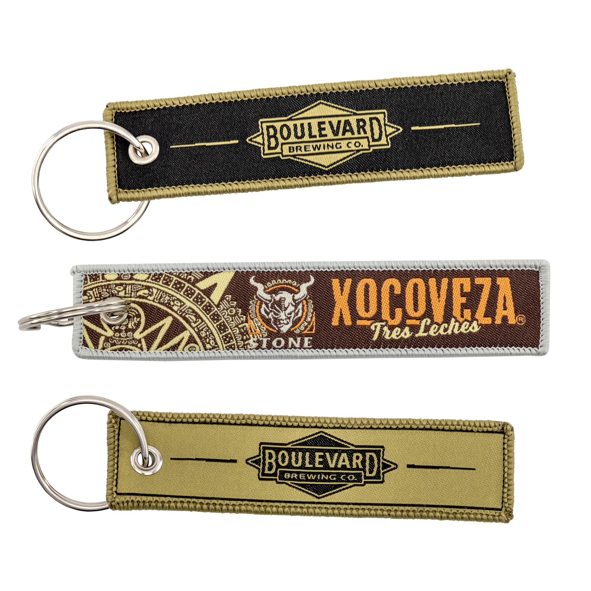 Custom Woven Keytags 4"