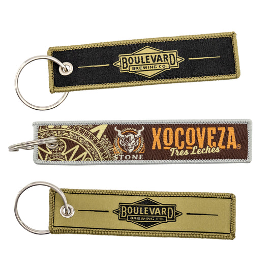 Custom Woven Keytags 4"