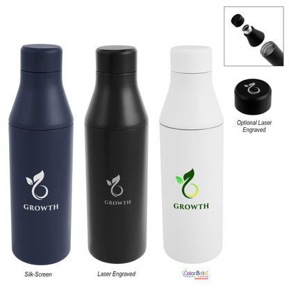 BLACK 15 Oz. Branson Recycled Stainless Steel Bottle