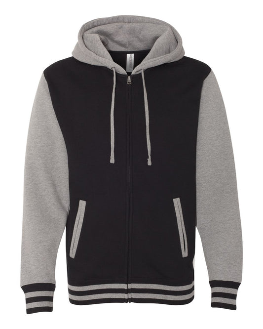 Unisex Heavyweight Varsity Full-Zip Hooded Sweatshirt - IND45UVZ