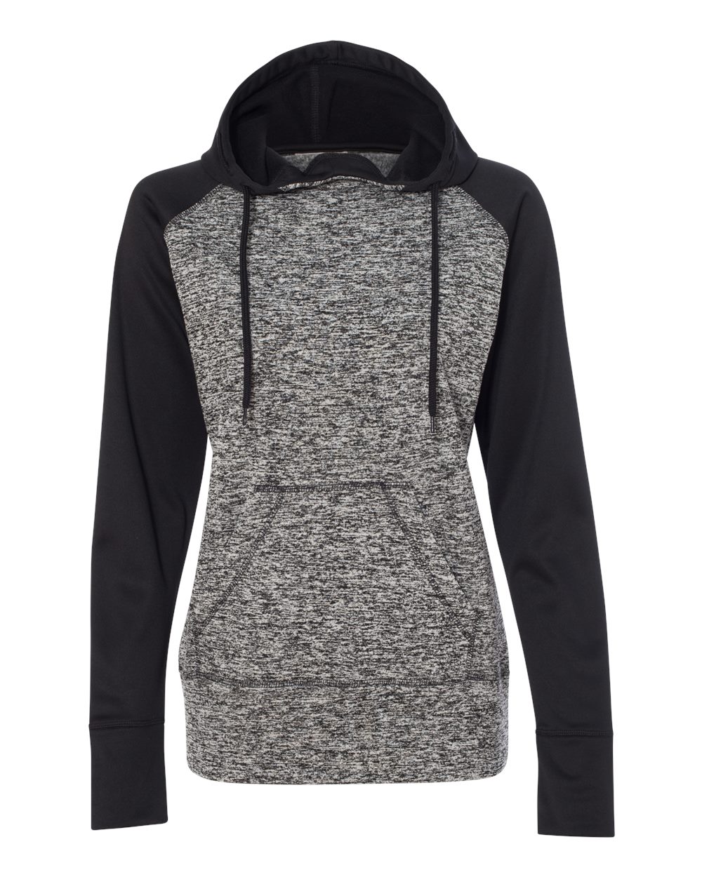 Women’s Colorblocked Cosmic Fleece Hooded Sweatshirt - 8618