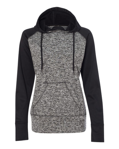 Women’s Colorblocked Cosmic Fleece Hooded Sweatshirt - 8618