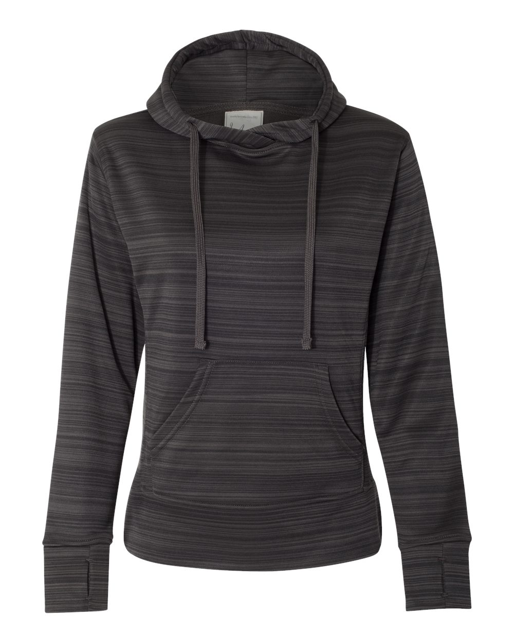 Women's Odyssey Striped Performance Fleece Lapover Hooded Sweatshirt - 8662