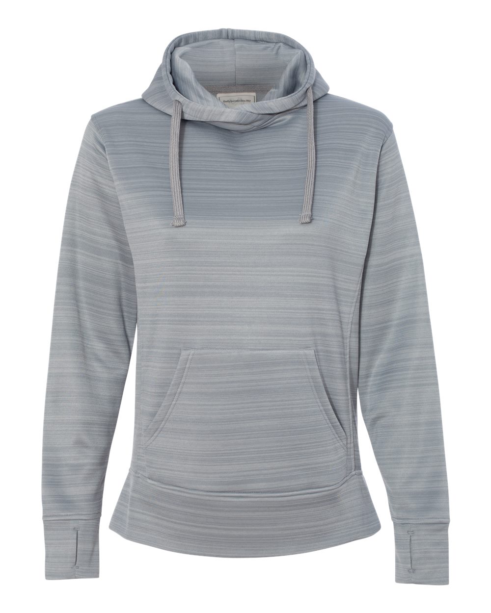 Women's Odyssey Striped Performance Fleece Lapover Hooded Sweatshirt - 8662