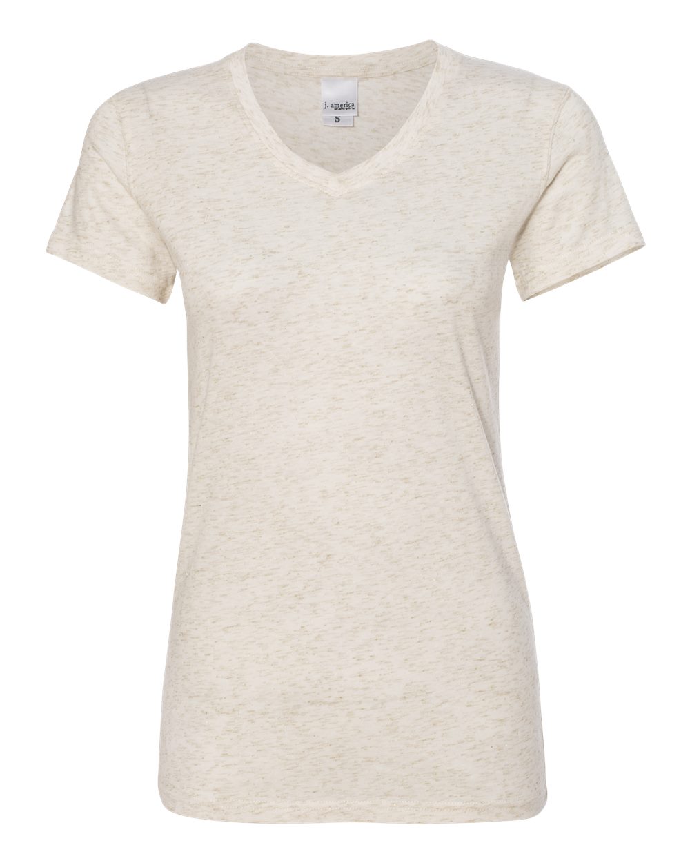 Women’s Glitter V-Neck T-Shirt - 8136