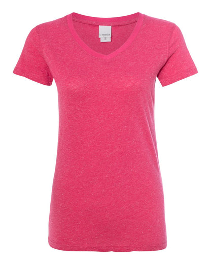 Women’s Glitter V-Neck T-Shirt - 8136