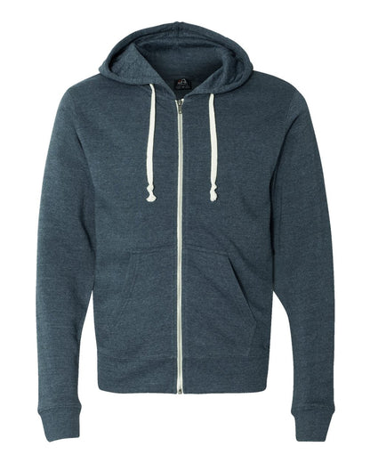 Men's Triblend Full-Zip Hooded Sweatshirt - 8872
