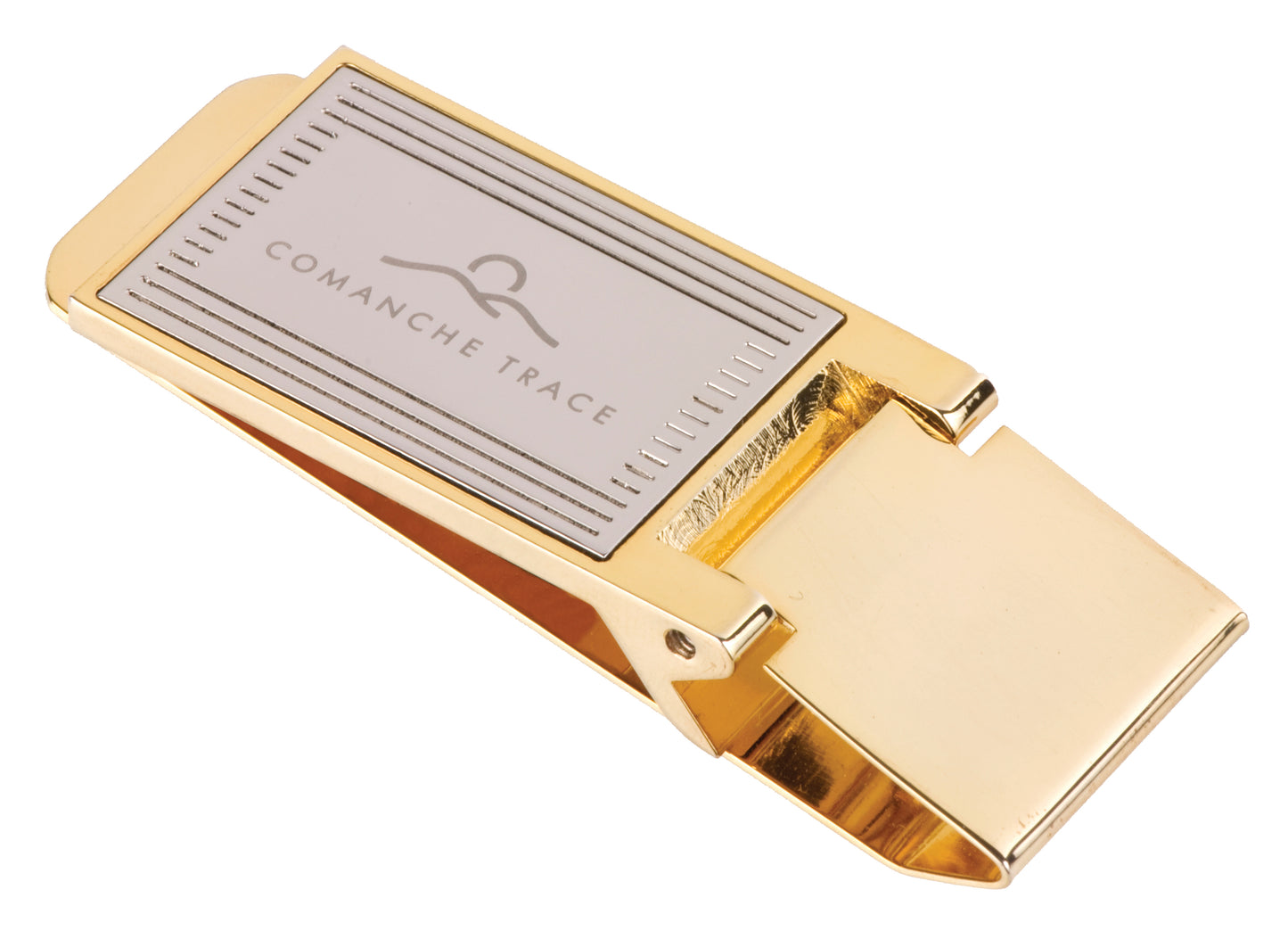 Silver and Gold Snap Action Money Clip