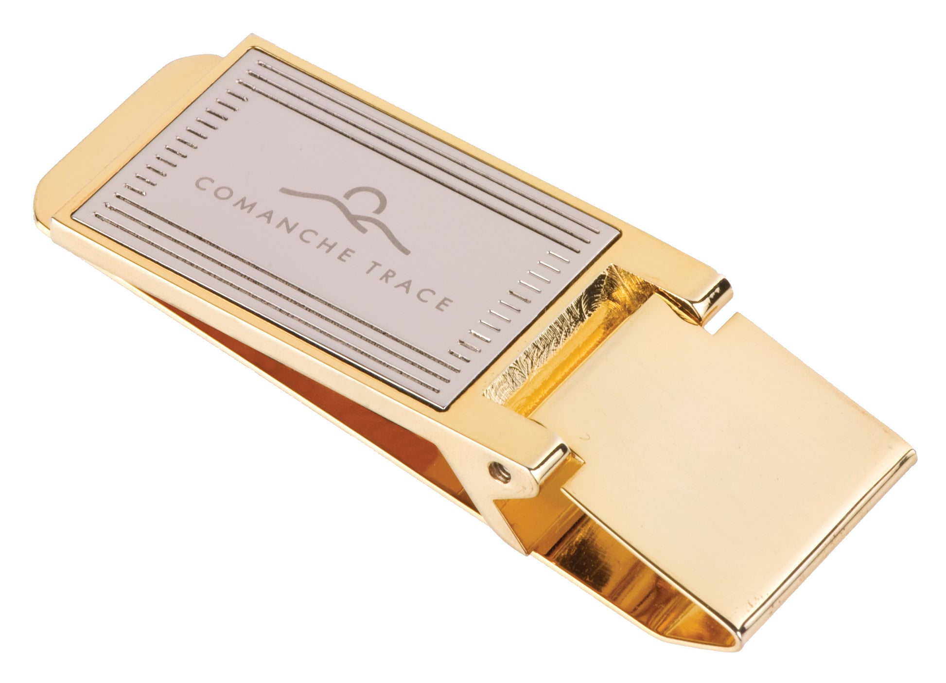 Silver and Gold Snap Action Money Clip