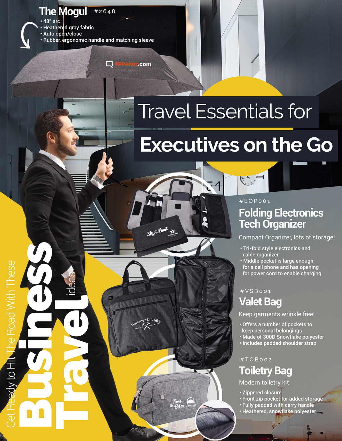 Folding Electronics Organizer Carrying Case