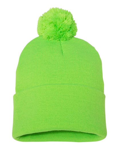 12" Pom-Pom Cuffed Beanie - SP15