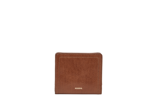 Fossil Logan Leather Small RFID Bifold Wallet - Brown