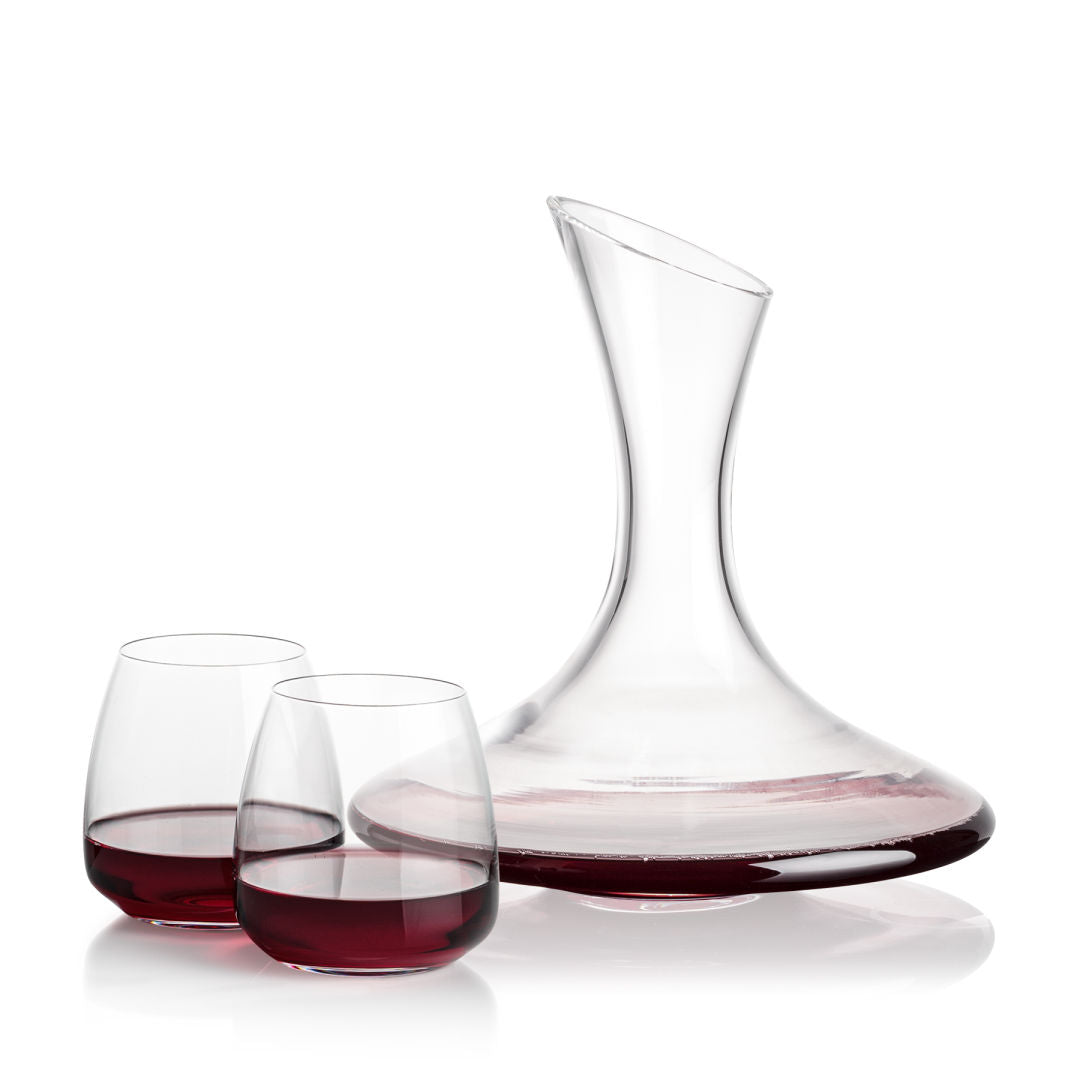 Madagascar Carafe & Hogarth Stemless Wine