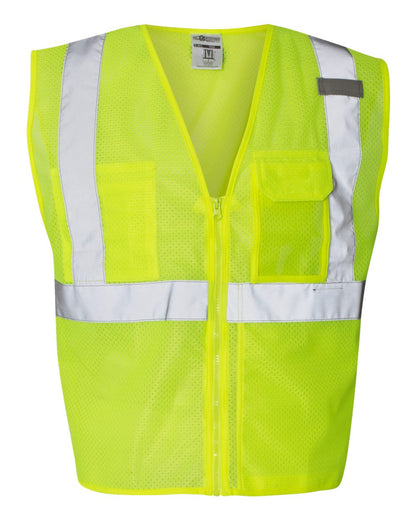Unisex Clear ID Vest with Zipper Closure - 1532