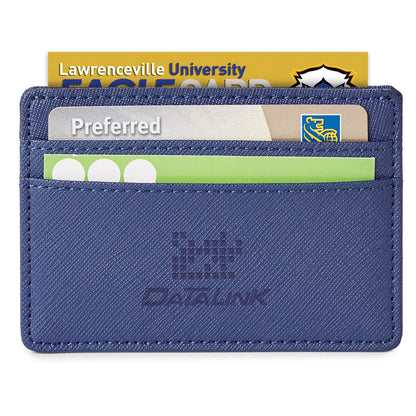 Genuine leather rfid card holder