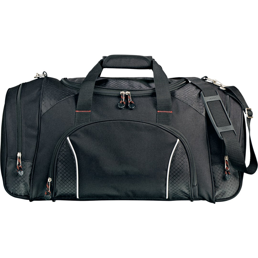 Front View of Black Triton Weekender 24" Carry-All Duffel Bag