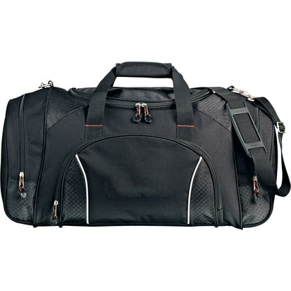 Front View of Black Triton Weekender 24" Carry-All Duffel Bag