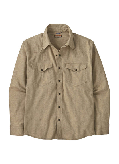Patagonia Men's Long Sleeve Western Snap Shirt - Whole Weave: Black - SM