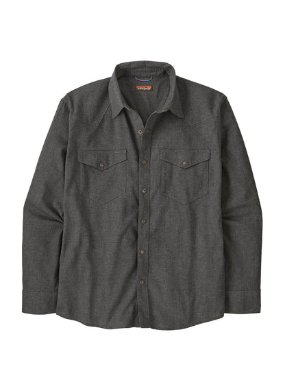 Patagonia Men's Long Sleeve Western Snap Shirt - Whole Weave: Black - XS
