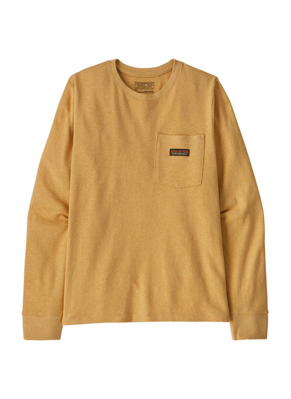 Patagonia Women's Work Pocket Long-Sleeve T-Shirt - Beeswax Tan - XXS
