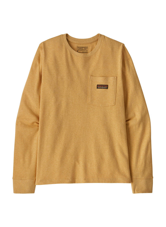 Patagonia Women's Work Pocket Long-Sleeve T-Shirt - Beeswax Tan - XXS