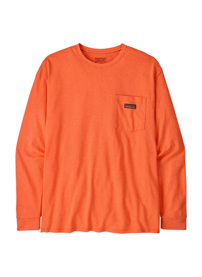 Patagonia Men's Work Pocket Long-Sleeve T-Shirt - Rinsed Green - LG
